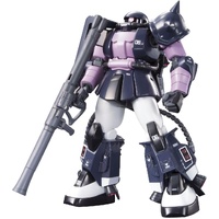 Bandai Gundam - 1/144 HGUC MS-06R-1A Zaku II (Black Tri-Stars Color) Model Kit