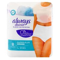 4 x ALWAYS Discreet Pants Large 8 Pack (32 Count)