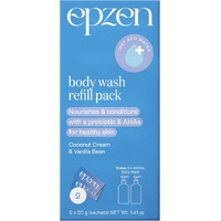 epzen Body Wash Refill Sachets - Coconut Cream & Vanilla Bean 2 x 20g