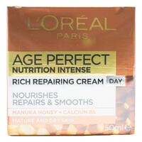 L'Oreal Age Perfect Intense Nutrition Rich Repairing Day Cream 50mL