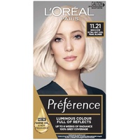 L'Oreal Paris Preference Permanent Hair Colour - 11.21 Moscow Ultra Light Cool Pearl Blonde