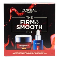 L'Oreal Firm & Smooth Set - Revitalift Laser X3 SPF 15 Day Cream & Revitalift Laser Pure Retinol Night Serum