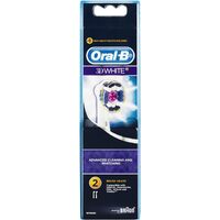 Oral B Pk2 Replacement Toothbrush Heads - 3D White