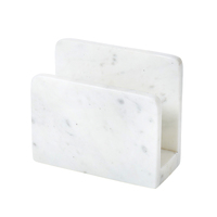 Academy Eliot Marble Napkin Holder White 17x14x6cm