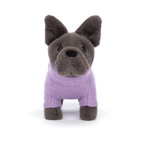 Jellycat Sweater French Bulldog Purple 19x17x7cm