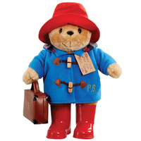 Paddington Bear Paddington with Boots Embroidered Coat & Suitcase 34cm Plush