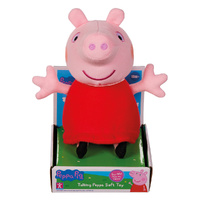 Licensed Peppa Pig Talking Peppa Plush 18cm