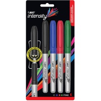 Pack of 4 BIC Intensity Permanent Fine Point Markers