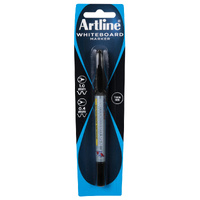 6 x Artline 541T Whiteboard Marker Fine Dual Nib Black