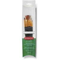 Derwent Academy Taklon Paint Brush Set 6 Pack