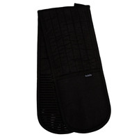 Ladelle Lennox Black Double Oven Mitt